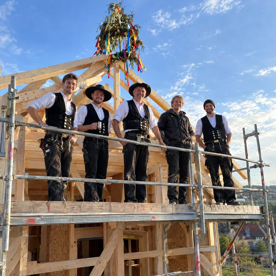 Richtfest-Beitrag nach der KI-Bearbeitung
